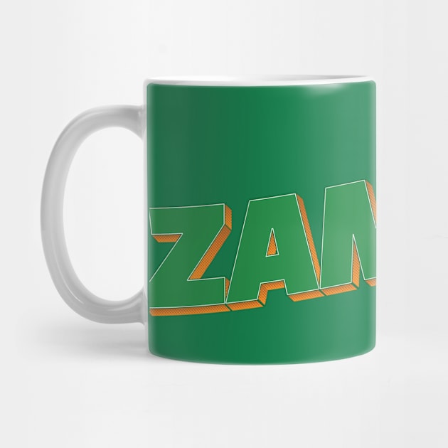 Zambia vintage style retro souvenir by DesignerPropo